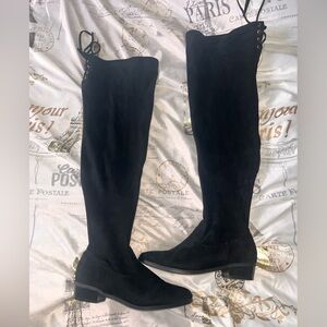 Elegant Black Knee-High Women's Boots